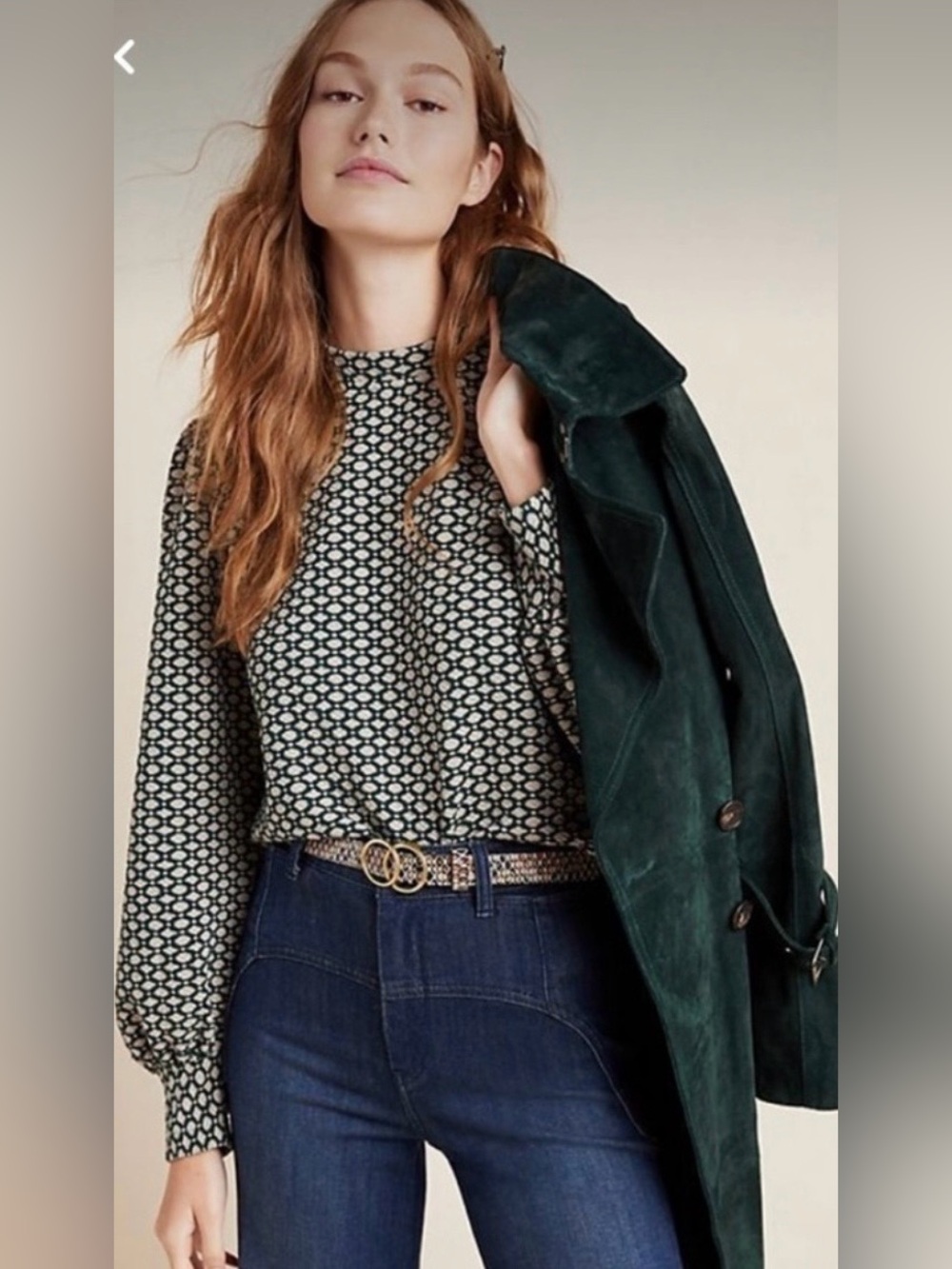 Anthropologie Maeve Green Geometric
Patterned Balloon Sleeve Sweater Size: XS - Picture 2 of 10